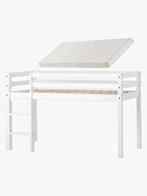 Hoppekids Halvhøj Seng med ECO Dream Madras 70x160, Hvid