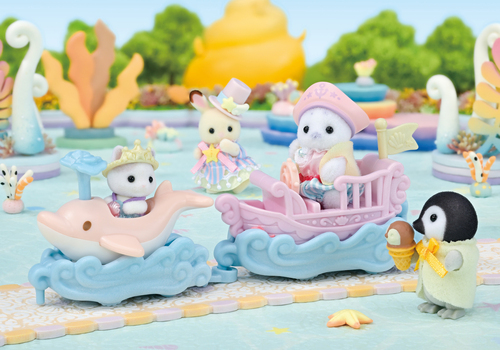 Sylvanian Families Legesæt Forlystelsespark Båd & Vogn