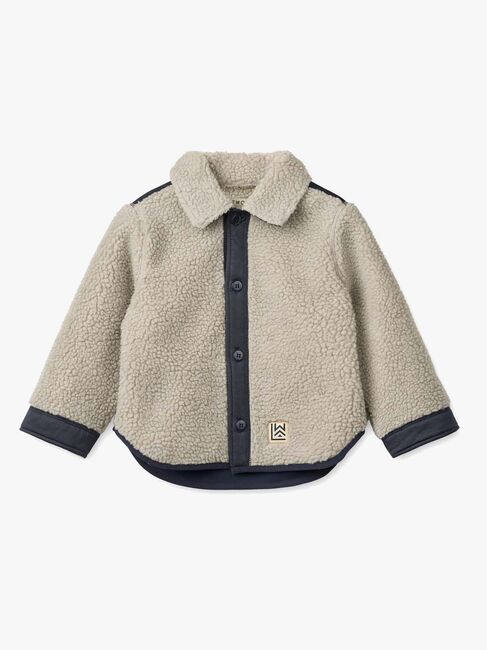 Liewood Elian Fleecetrøje, Mist / Classic Navy LW20997-1618-3133_1.jpg