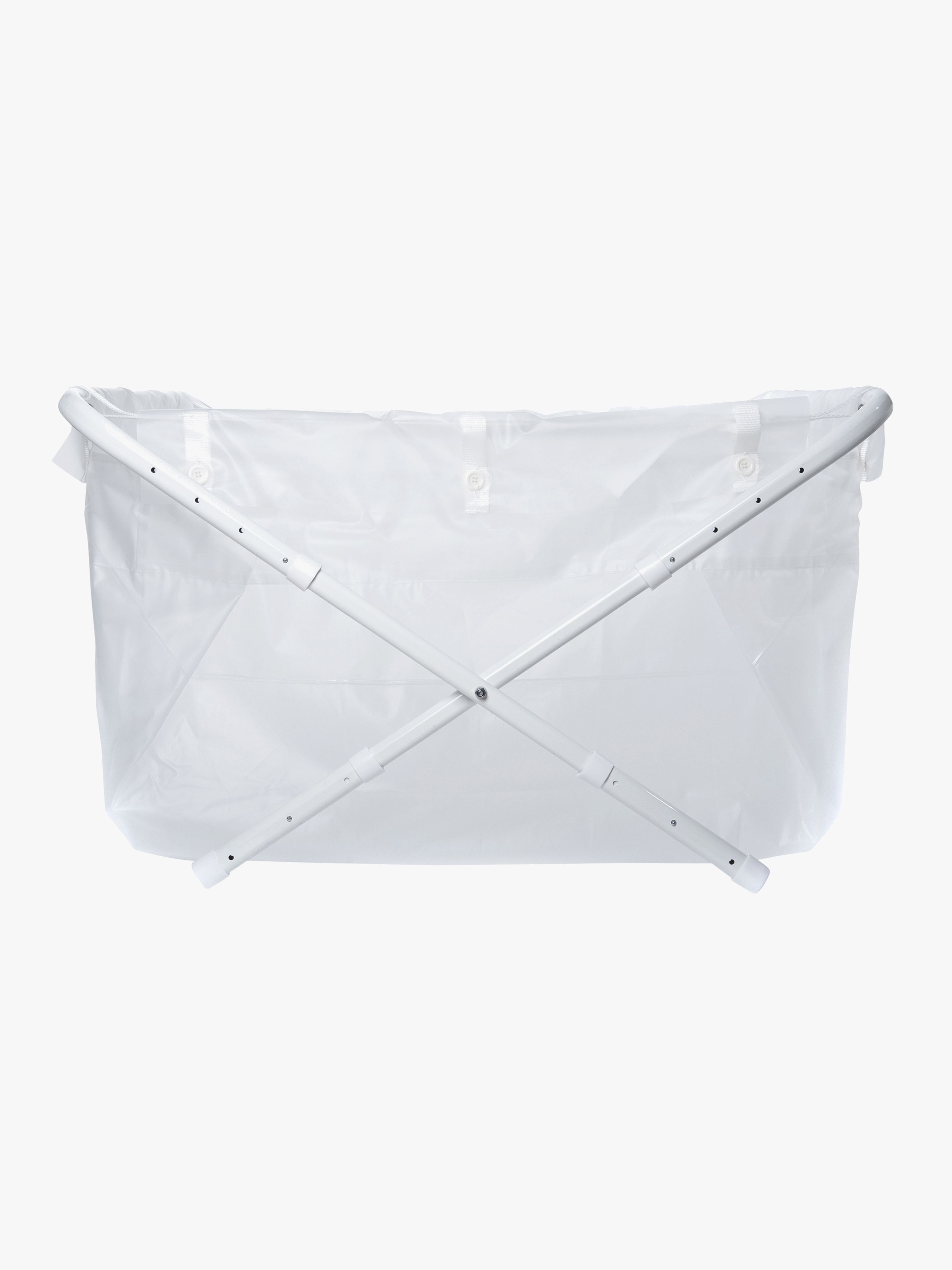 BiBaBad Flexi  Sammenklappelig Badekar 60-80 cm, Gennemsigtig