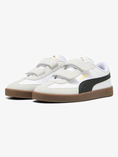 Puma Club II Era V PS Sneakers, White/Black