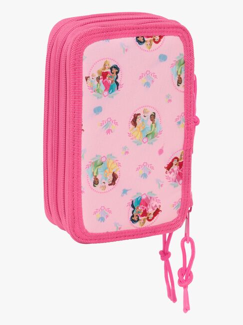 Disney Princess  Fyldt Penalhus med 3 Rum 37 Dele, Pink