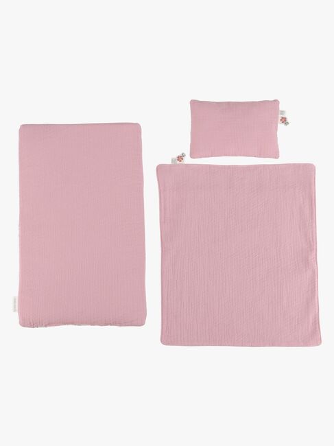 Little Dutch Dukkeseng med Sengesæt, Pink