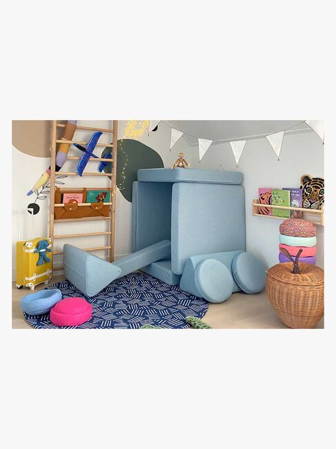 Shappy Play Bygbar Sofa 160x80 cm, Sky Blue