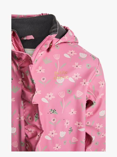Petite Chérie Atelier Ally Foret Regndragt, Flowers Satchet Pink
