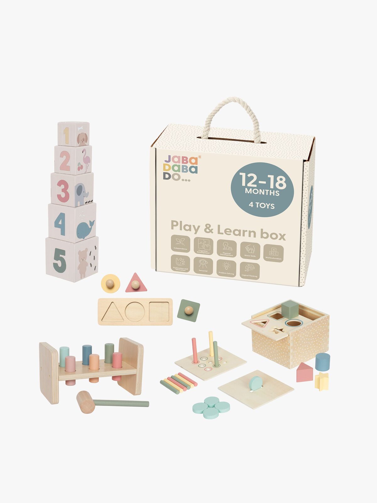Jabadabado Aktivitetssæt 12-18 Måneder