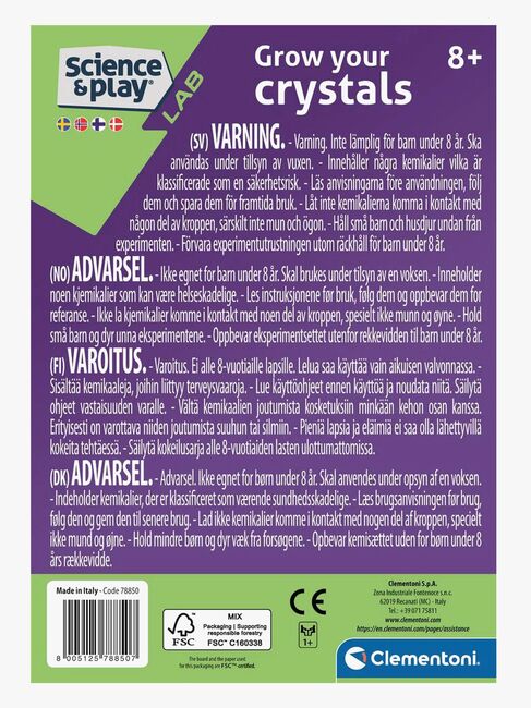 Clementoni Science & Play Forskersæt Krystaller