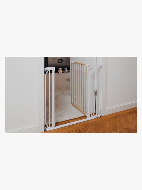 Lionelo Truus Slim Sikkerhedsgitter, White/Natural