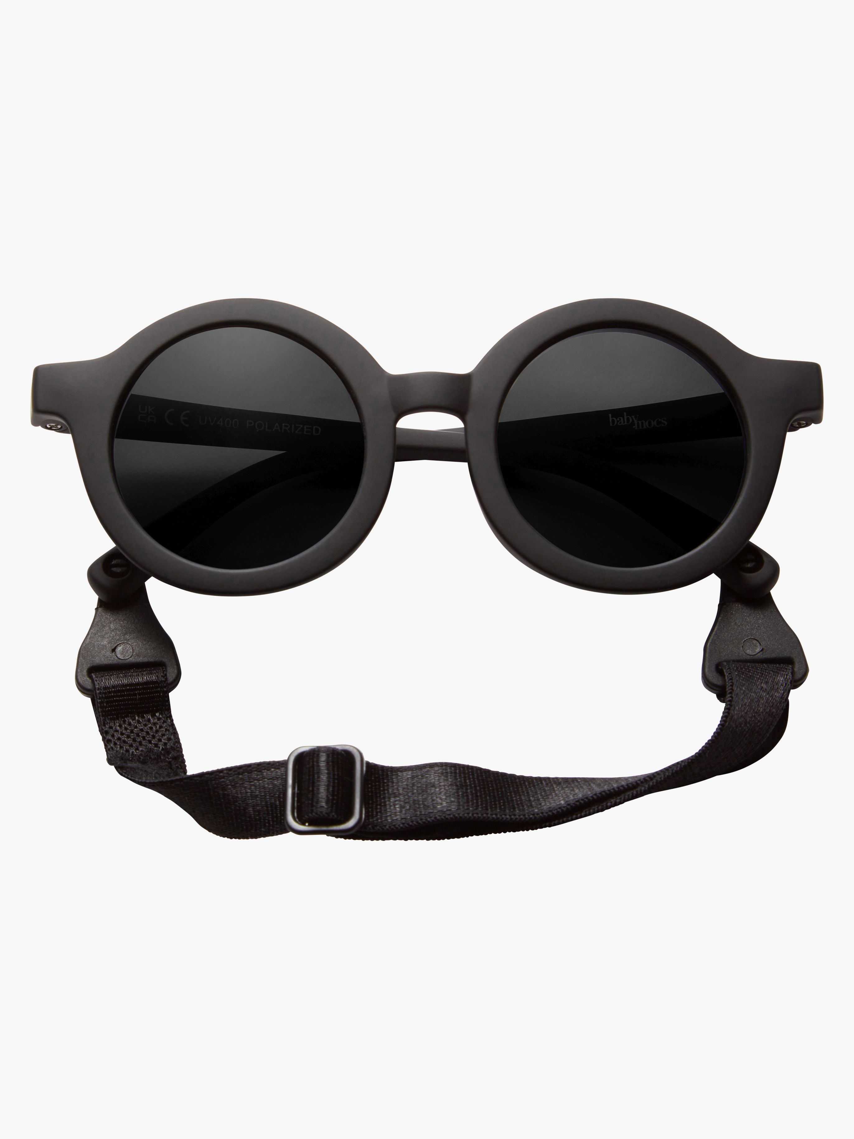 BabyMocs Signature Soft Bøjelige Solbriller Breakproof, Sort, 0-18 mdr.