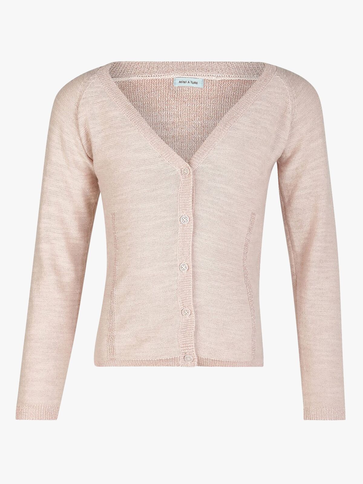 MINI A TURE Beline Cardigan, Pearl Blush