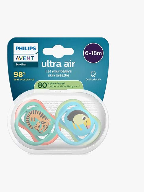 Philips Avent Ultra Air-sut 6-18m 2-pak, Blå/Turkis