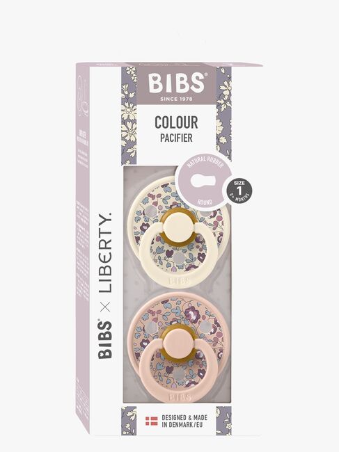 BIBS x Liberty Colour Sut 2-Pak Latex Str. 1 Rund, Eloise/Blush Mix