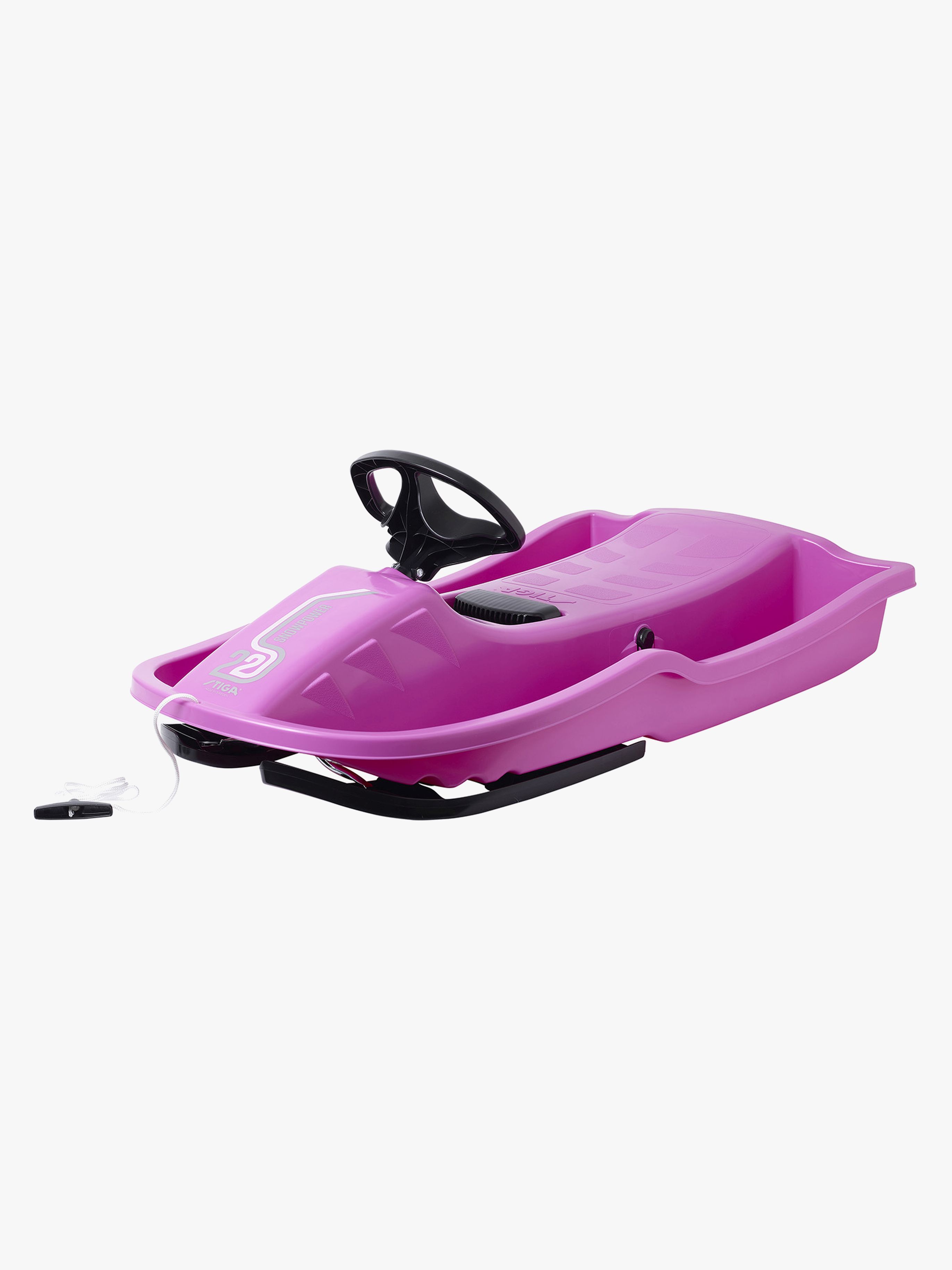 STIGA Snowpower m. Bremse, Lyserød