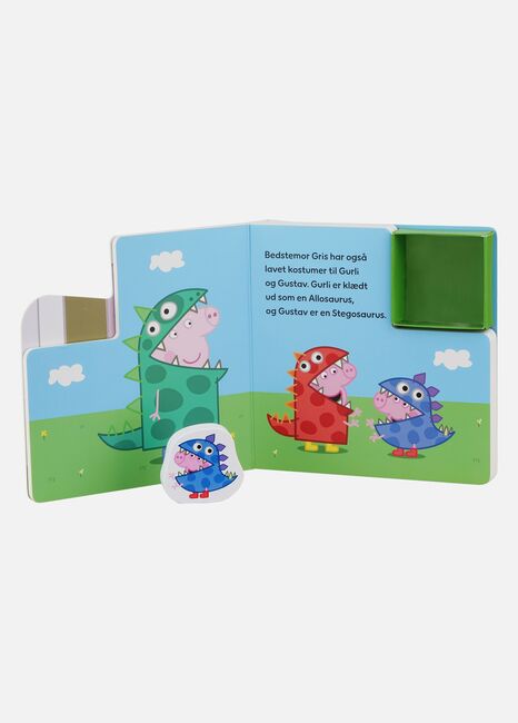 Gurli Gris Bog med Træfigurer - Dinosaurfest