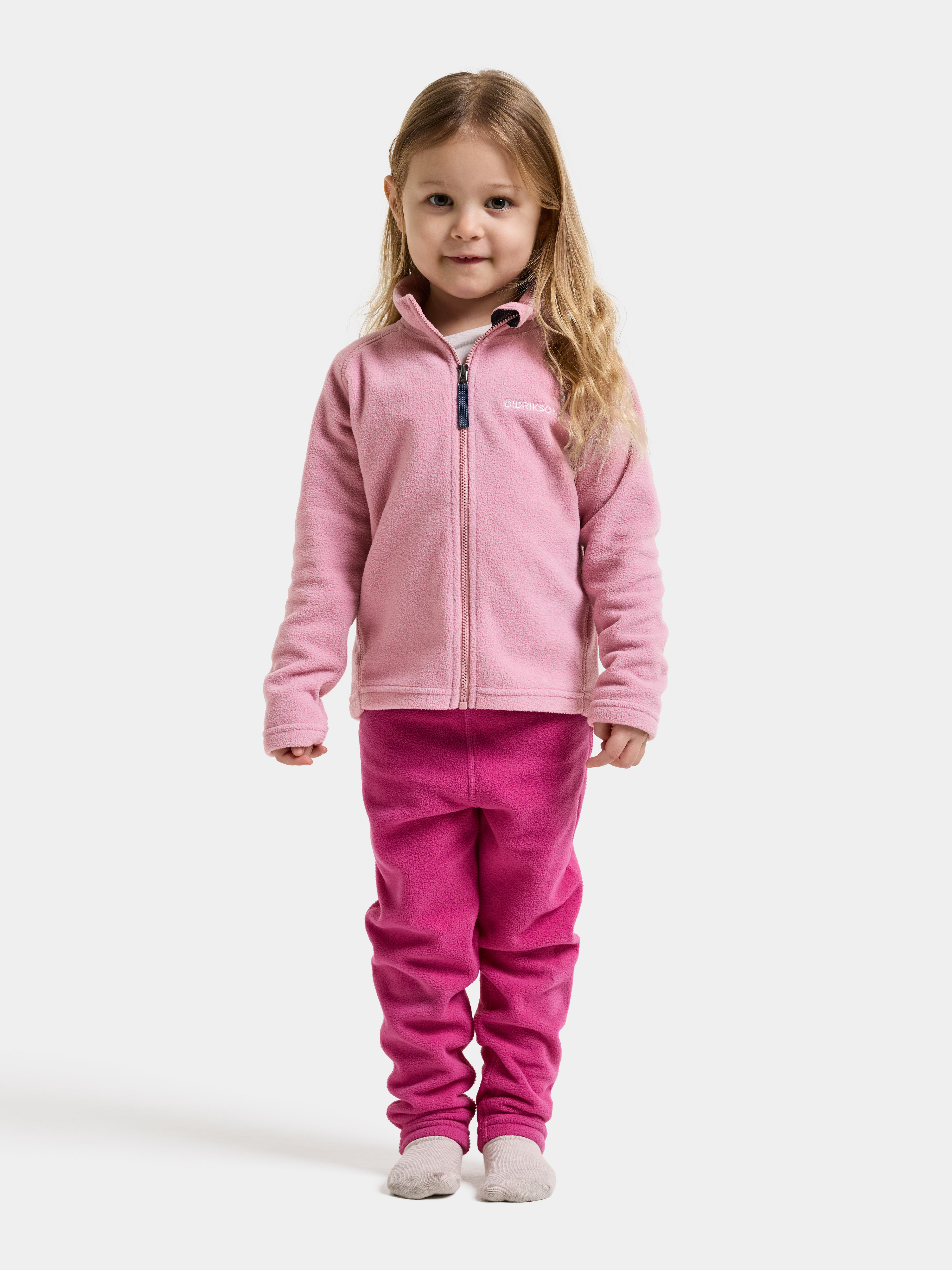Didriksons Monte Fleecetrøje, Oyster Pink, 120