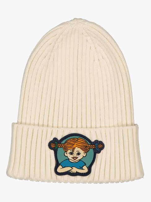 Geggamoja Pippi Langstrømpe Strikket Hue, Beige 3816-16-1448_1.jpg