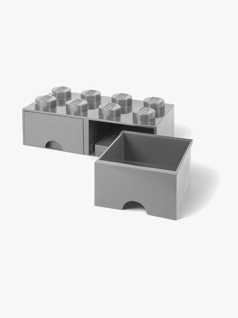 LEGO Opbevaringsklods 8, Grå