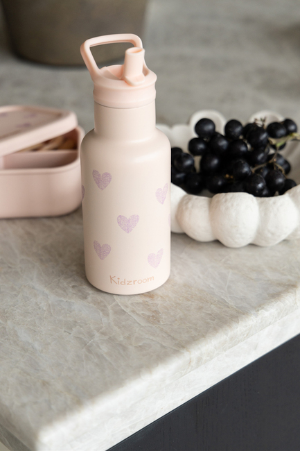 Kidzroom  Rustfrit stål Drikkedunk 350ml, Magic Meadows Pink