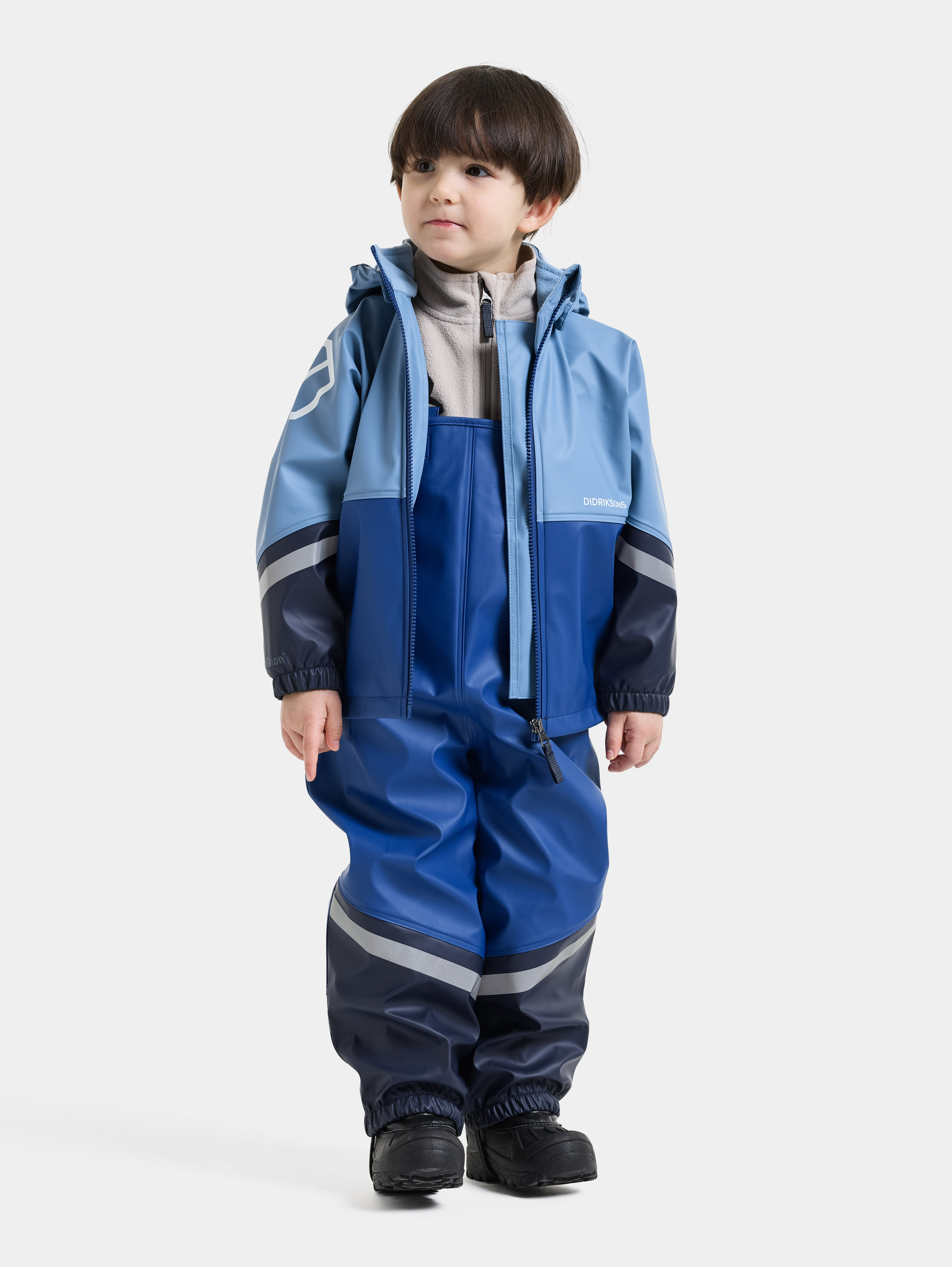 Didriksons Waterman Regnsæt, Winter Blue, 120, Regntøj børn