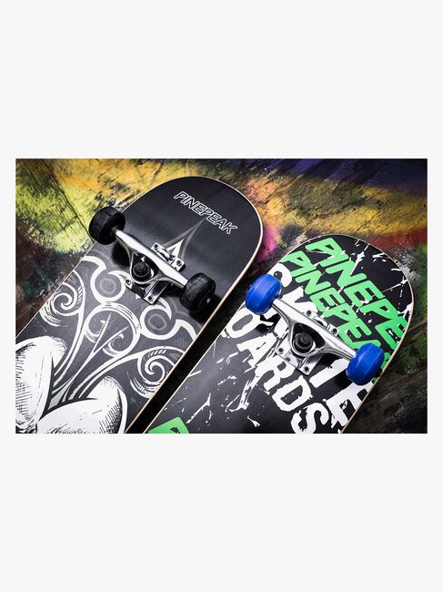 Pinepeak Skateboard, Blå/Grøn