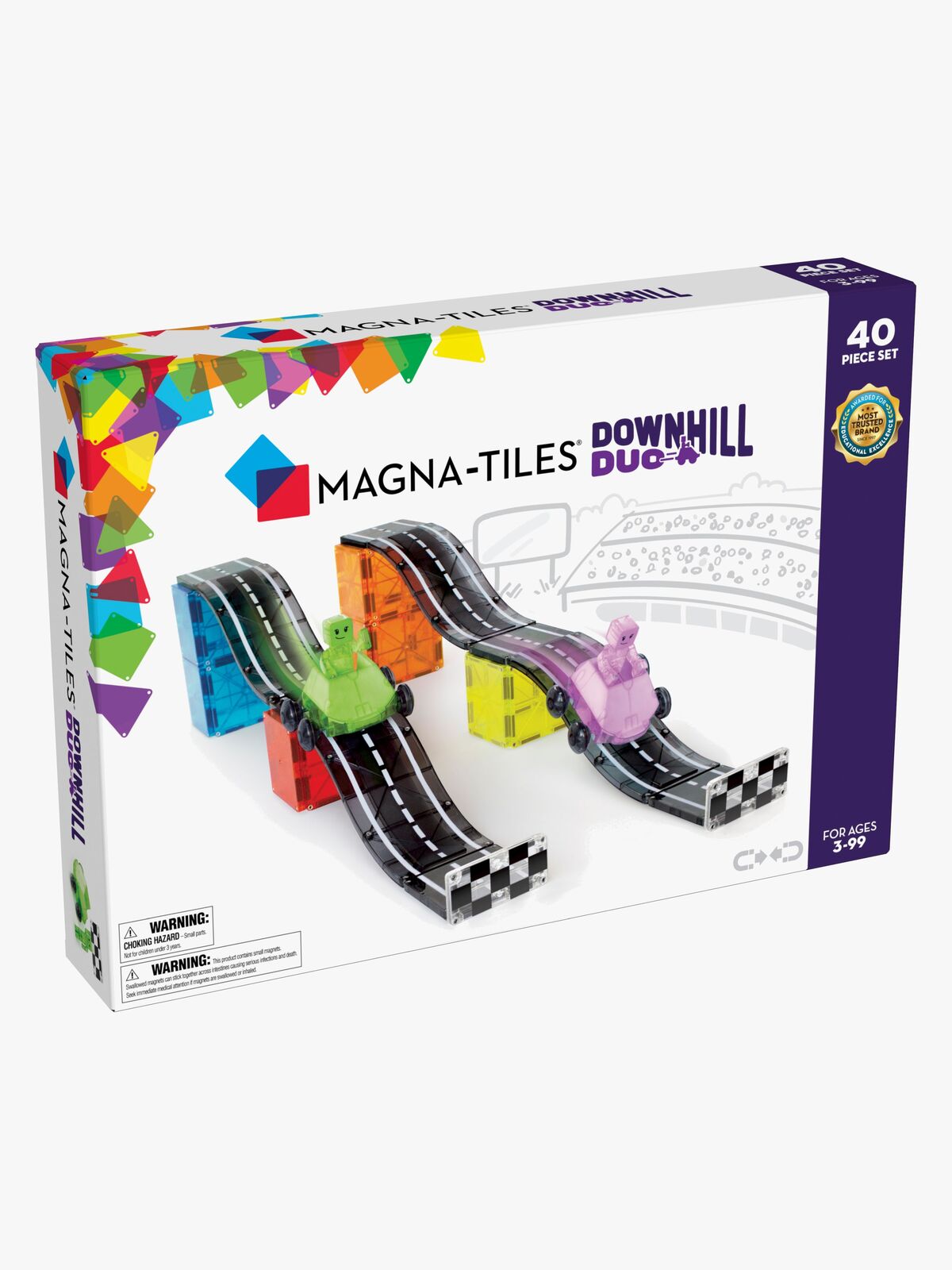 MAGNA-TILES Downhill Duo Byggesæt 40 Dele
