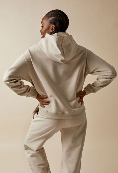 Boob BFF Boxy Hoodie, Putty