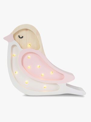 Little Lights Mini Lampe Fugl, Strawberry Cream
