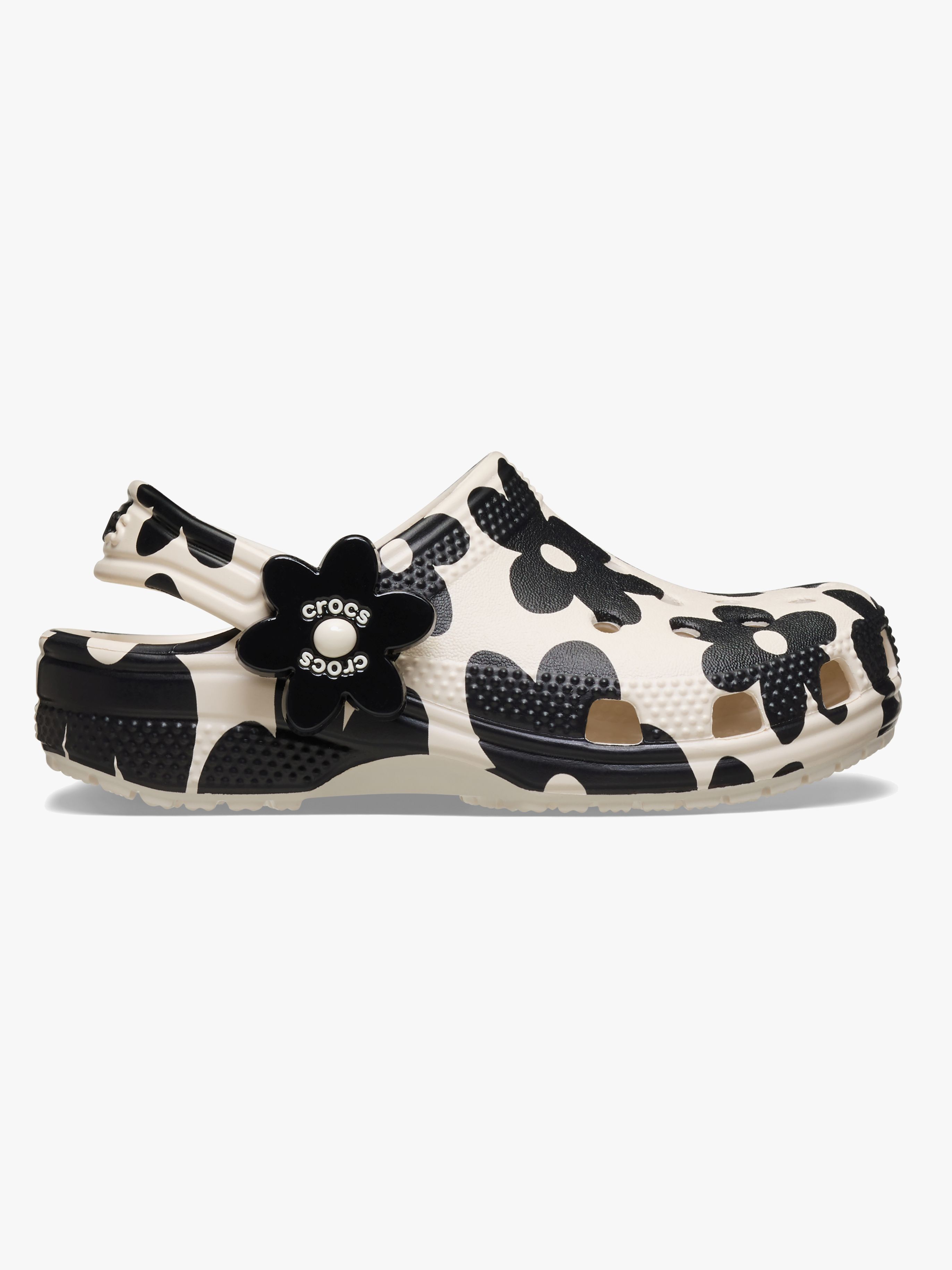 Crocs Classic Pop Petals Kids Hjemmesko, Summit White/Black, 22-23