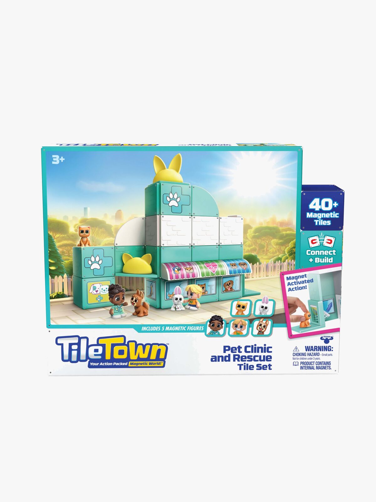 Bluey Tile Town Pet Clinic Magnetsæt 48 Brikker