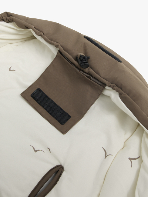 Beemoo Light Kørepose inkl. Forlængerdel, Taupe Swallow