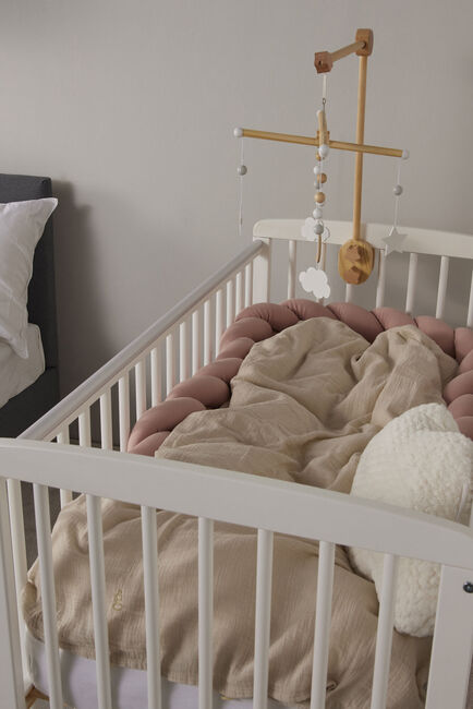 Alice & Fox ALEAH Flettet Sengerand 200cm, Dusty Pink