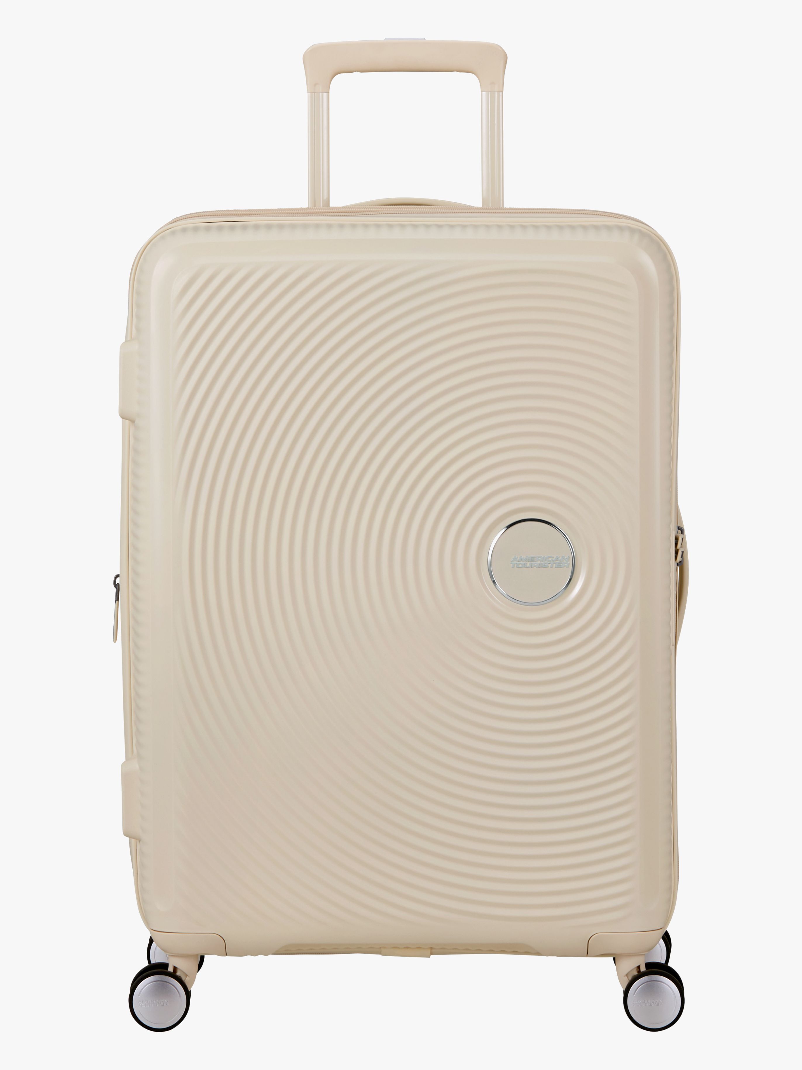American Tourister Soundbox Spinner Kuffert 71,5-81L, Coconut Sand