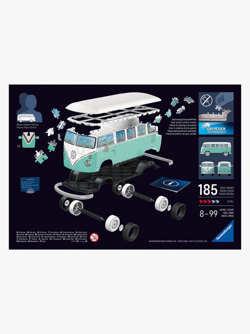 Ravensburger Iconics 3D-puslespil Volkswagen T1 185 Brikker