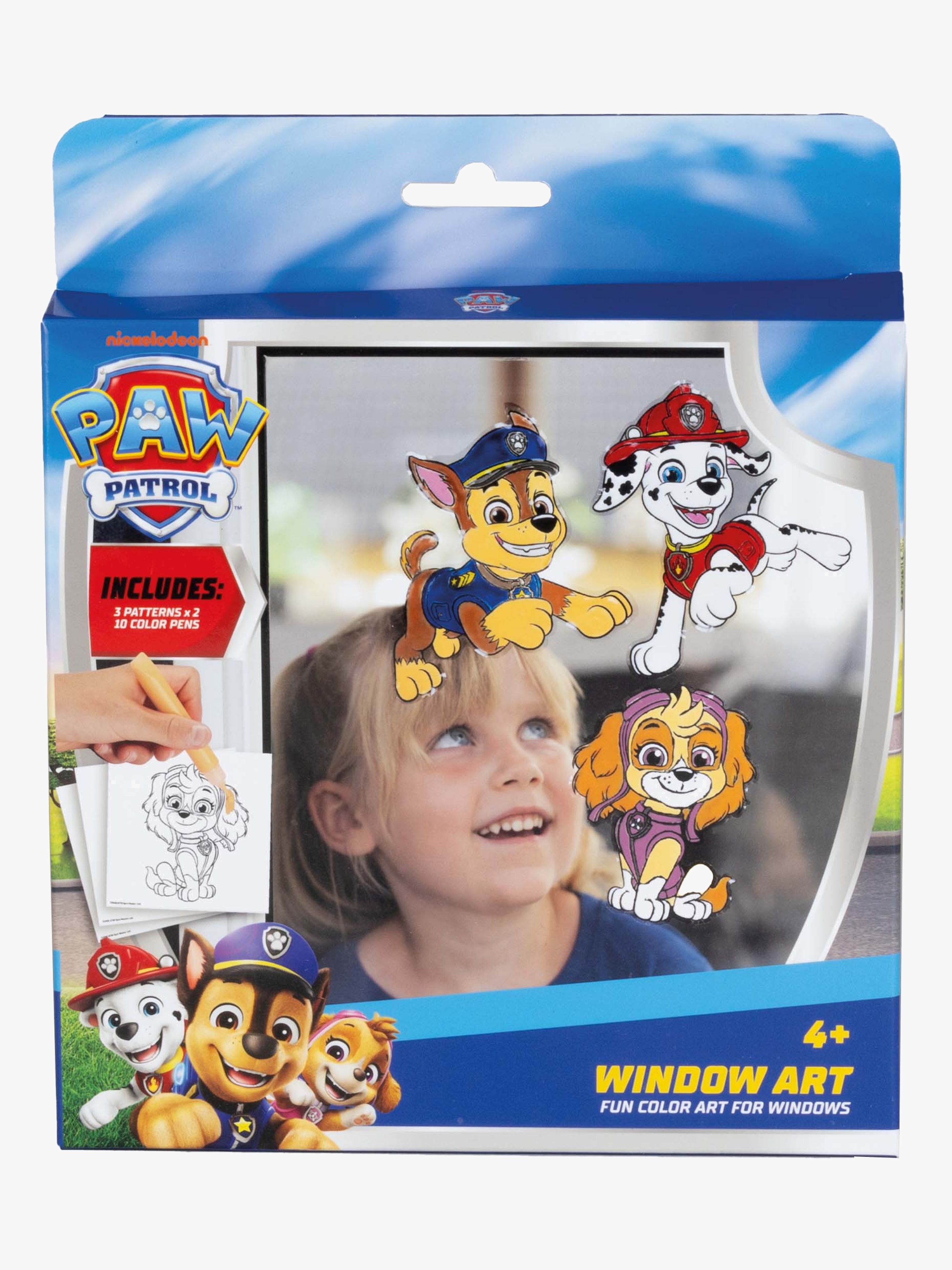 Paw Patrol Kreasæt Vandperler og Vinduesmaling