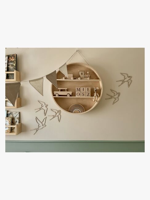 lis wycina Swallows Vægdekoration Træ