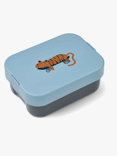 LIEWOOD Kamil  Mønstret Madkasse, Tiger/Beach blue