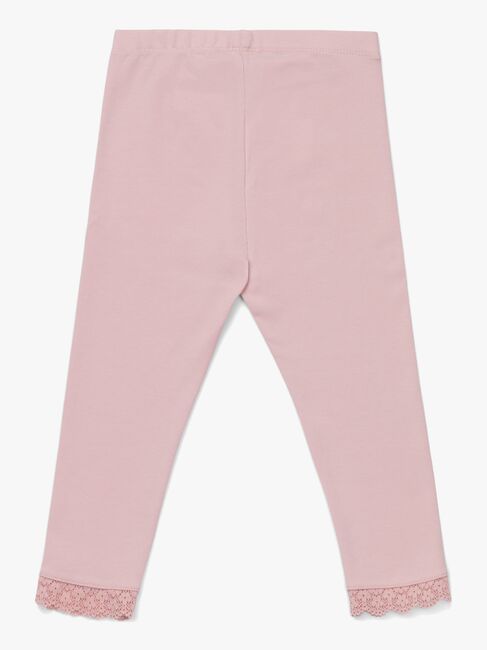 Petite Chérie Atelier Amandine Leggings 2-Pak, Pink/White