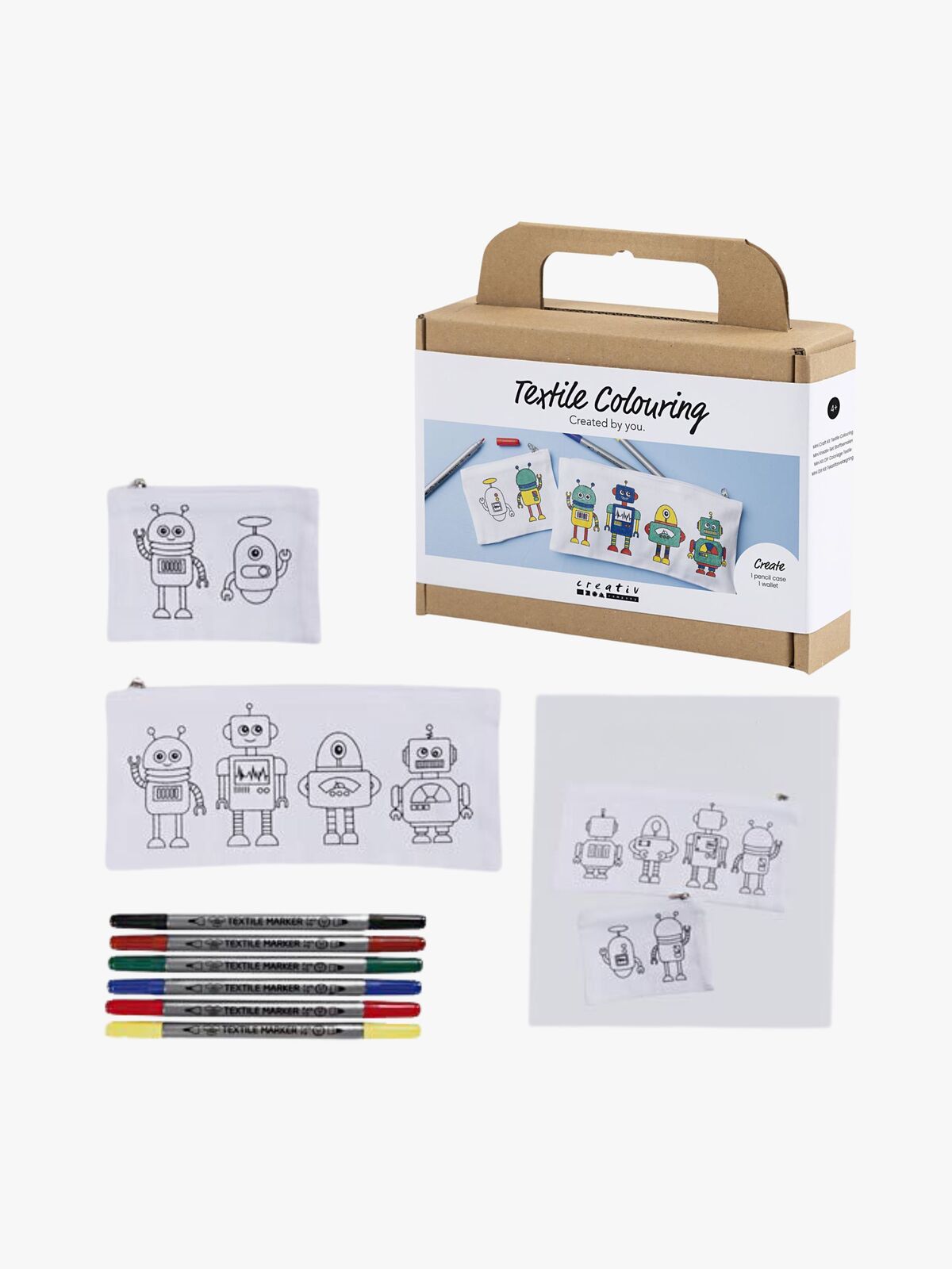 Creativ Company DIY Kreasæt Tekstilfarvning Robot