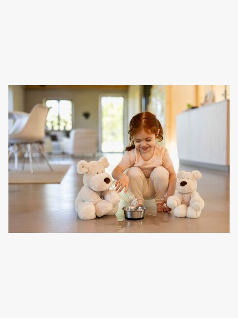 Teddykompaniet Bamse Mocca Hund 18 cm, Grå