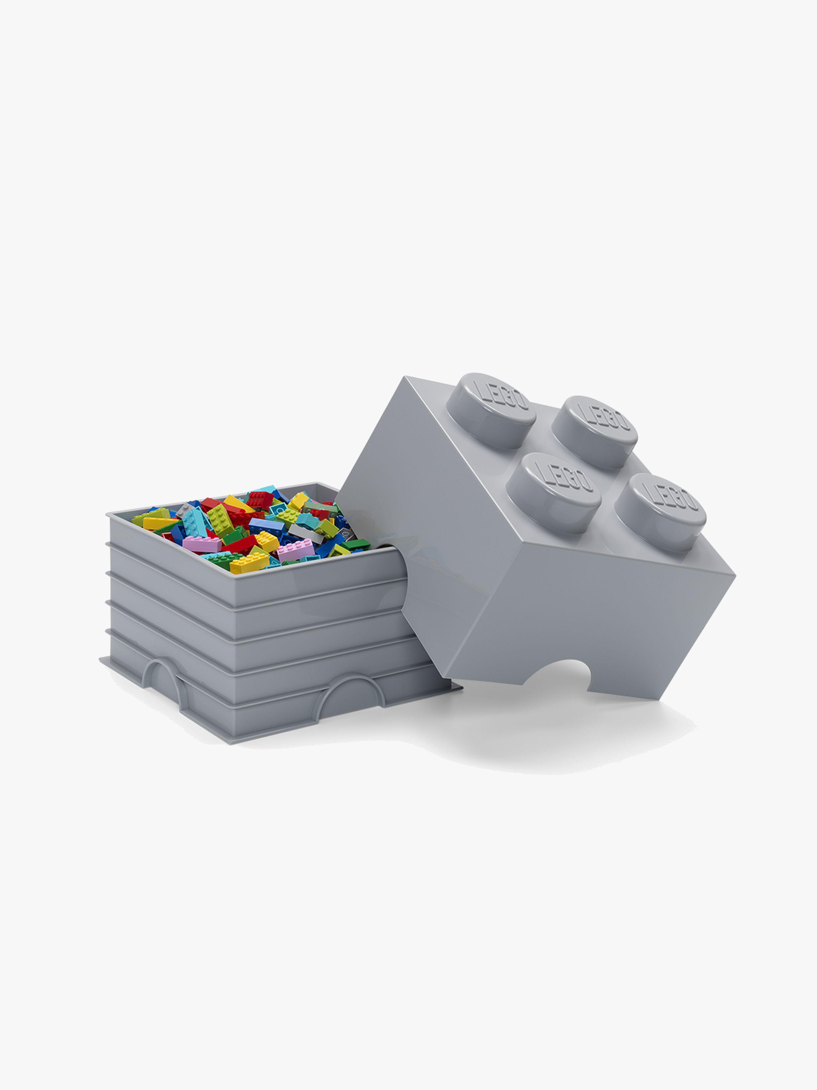 LEGO Opbevaringskasse 4, Design Collection, Grey