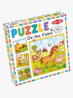 Tactic Puslespil Mit Første Puslespil - Farm, 4x6 Brikker