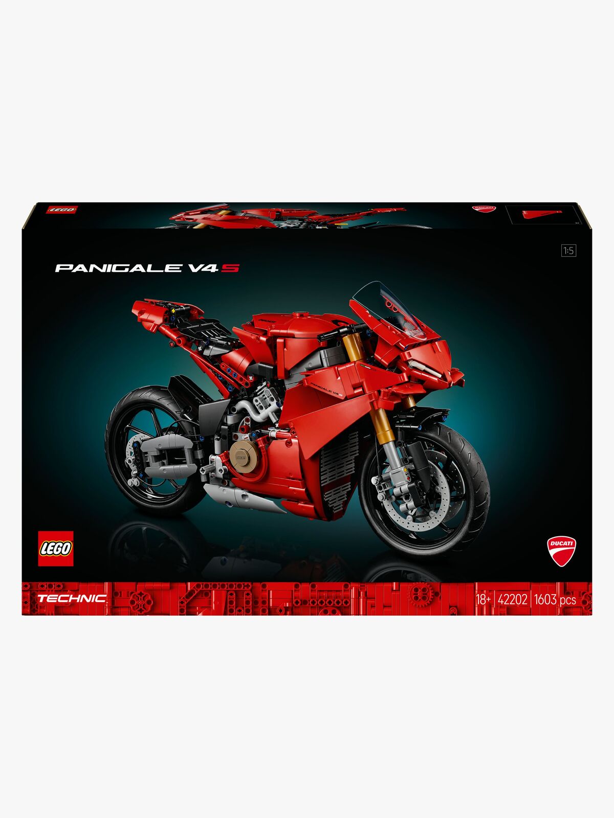 LEGO Technic 42202 Ducati Panigale V4 S-motorcykel