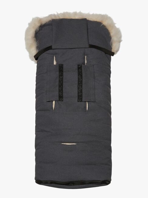 Nordlys Saga Lammeskindskørepose, Grå/Natur