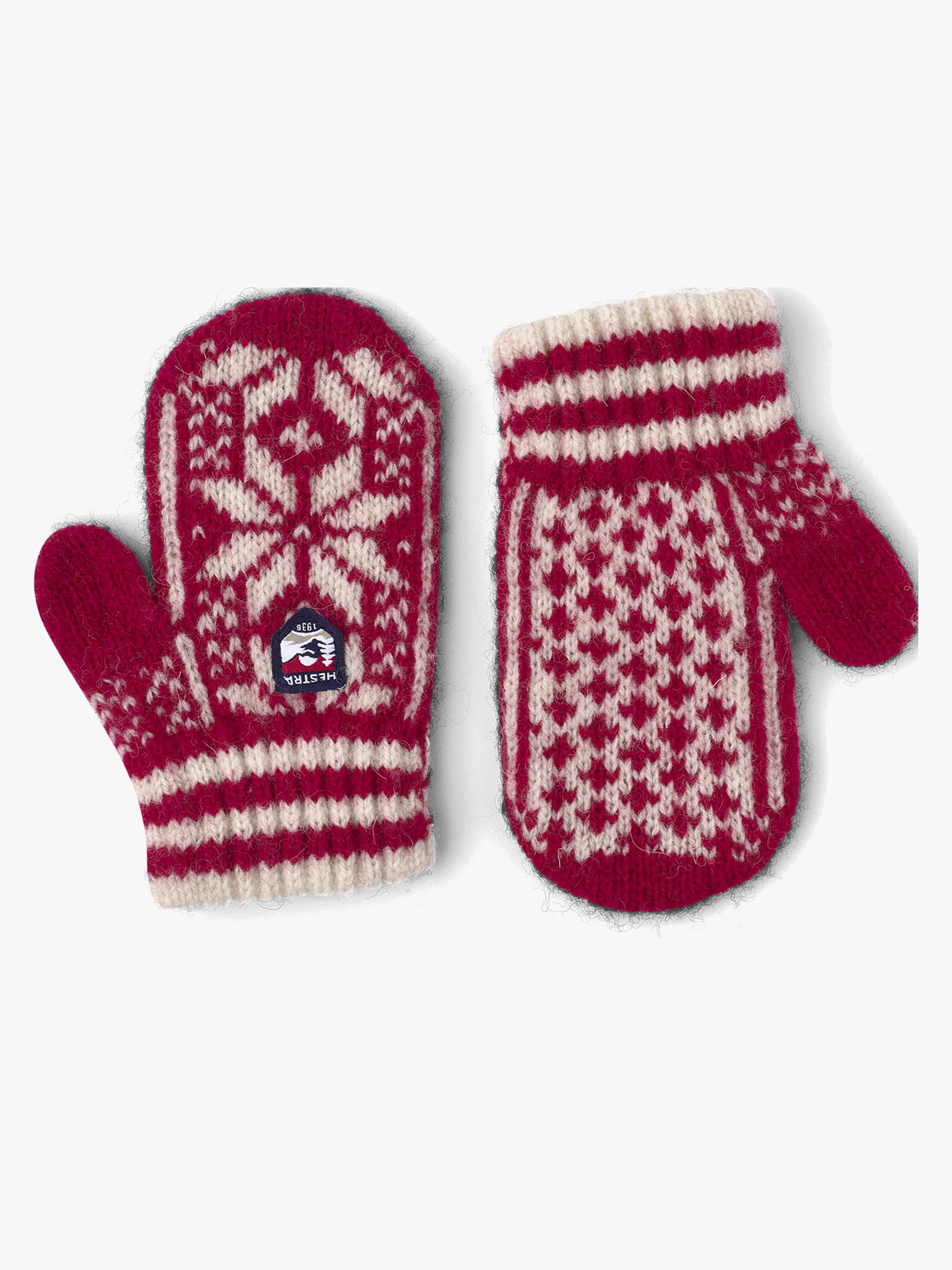 Hestra Kid's Nordic Vanter, Red/Offwhite, 0