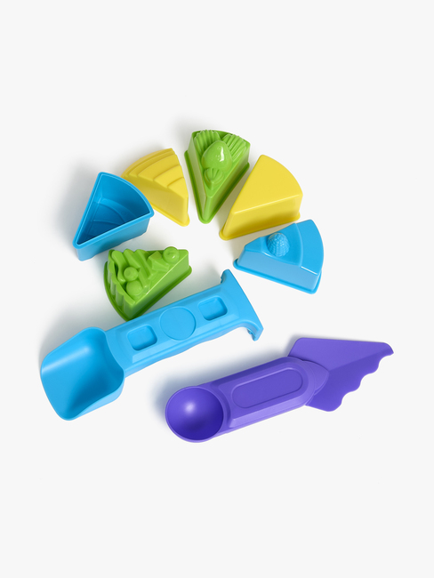 Fippla Dynamic Sand Legesæt Kagestykker 6 Farver