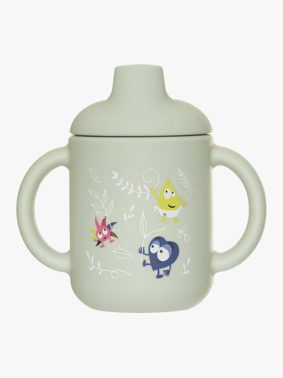 Babblarna Silikonekop med Låg Naturtema, Grøn
