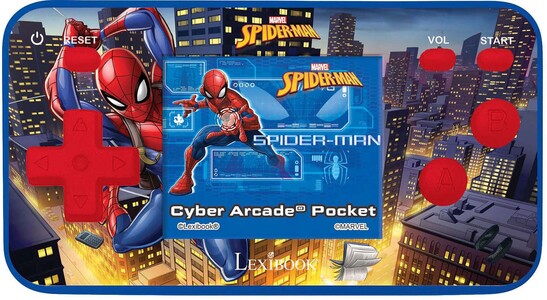 Marvel Spider-Man Cyber Arcade Pocket, 150 Games Spillekonsol