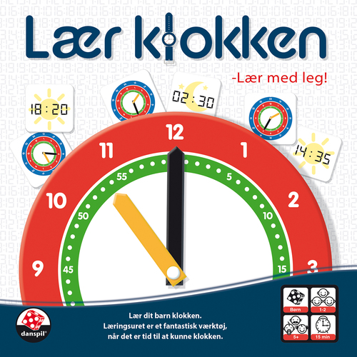 Danspil Børnespil Lær klokken