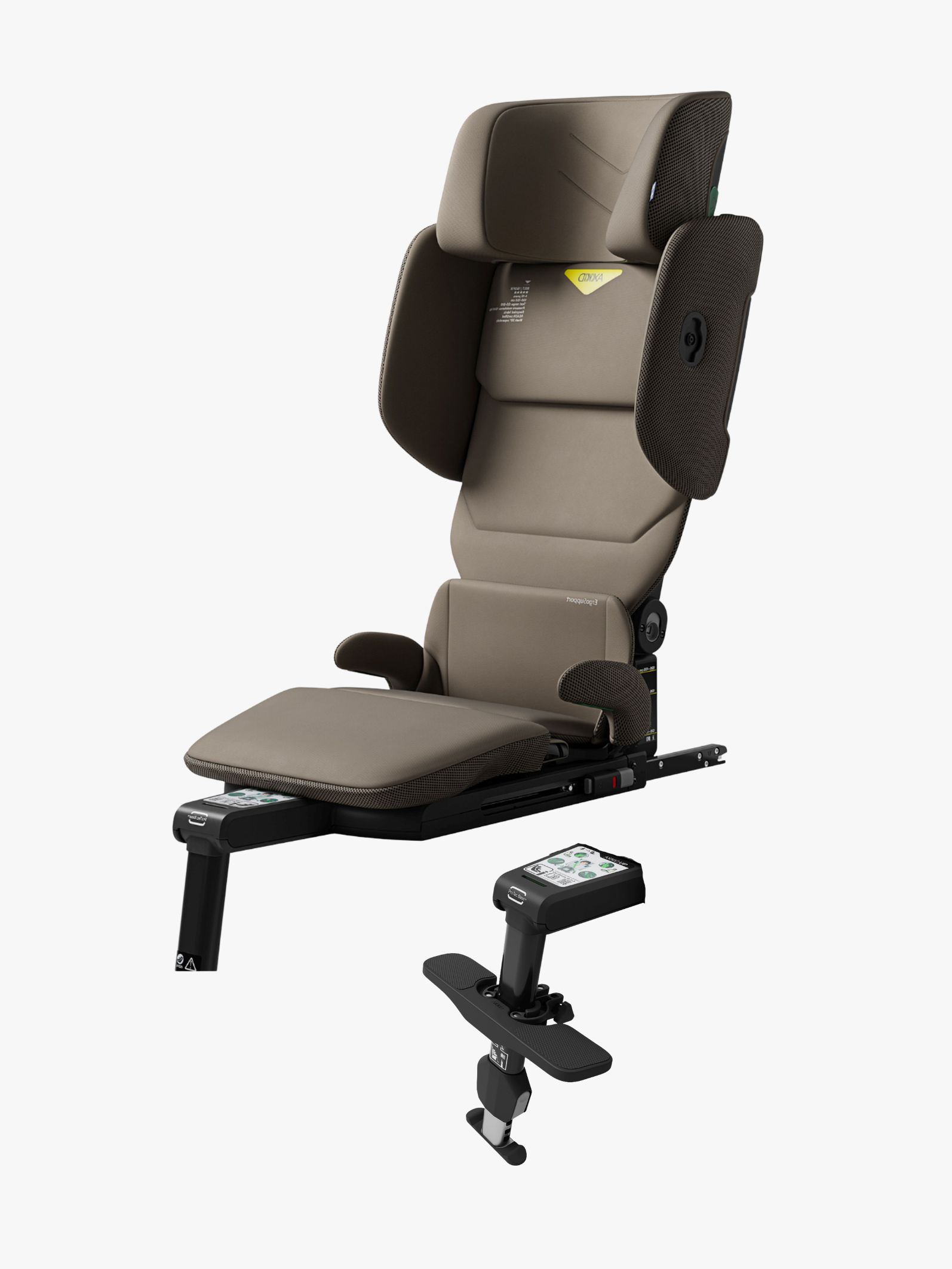 Axkid Up Autostol Inkl. Fodstøtte, Driftwood Beige