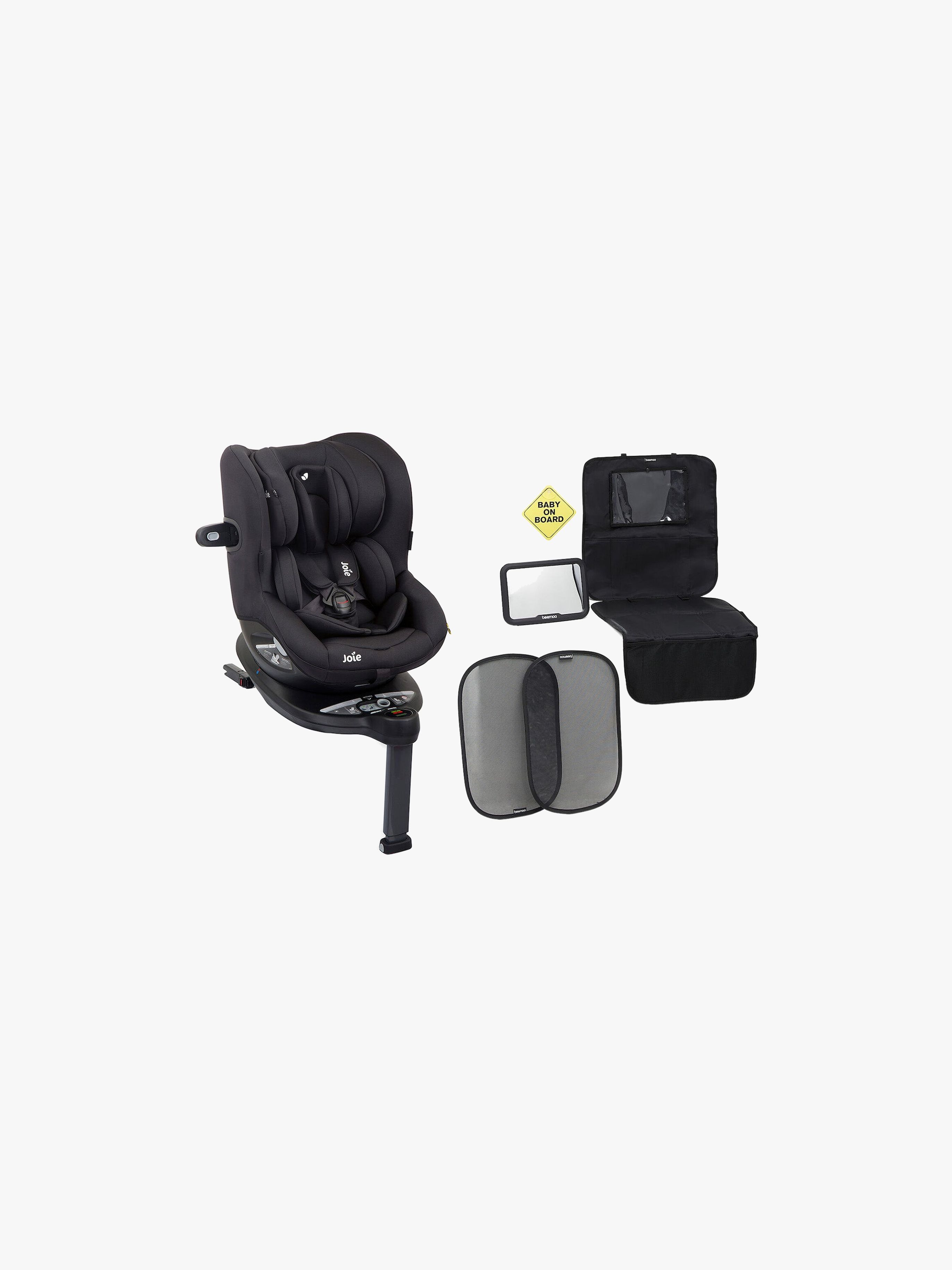 Joie i-Spin 360 Autostol Inkl. Beemoo Tilbehørspakke, Coal